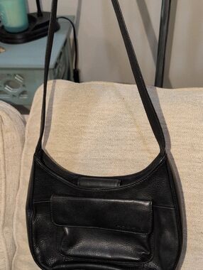 Fossil Black Leather Hobo Shoulder Bag
